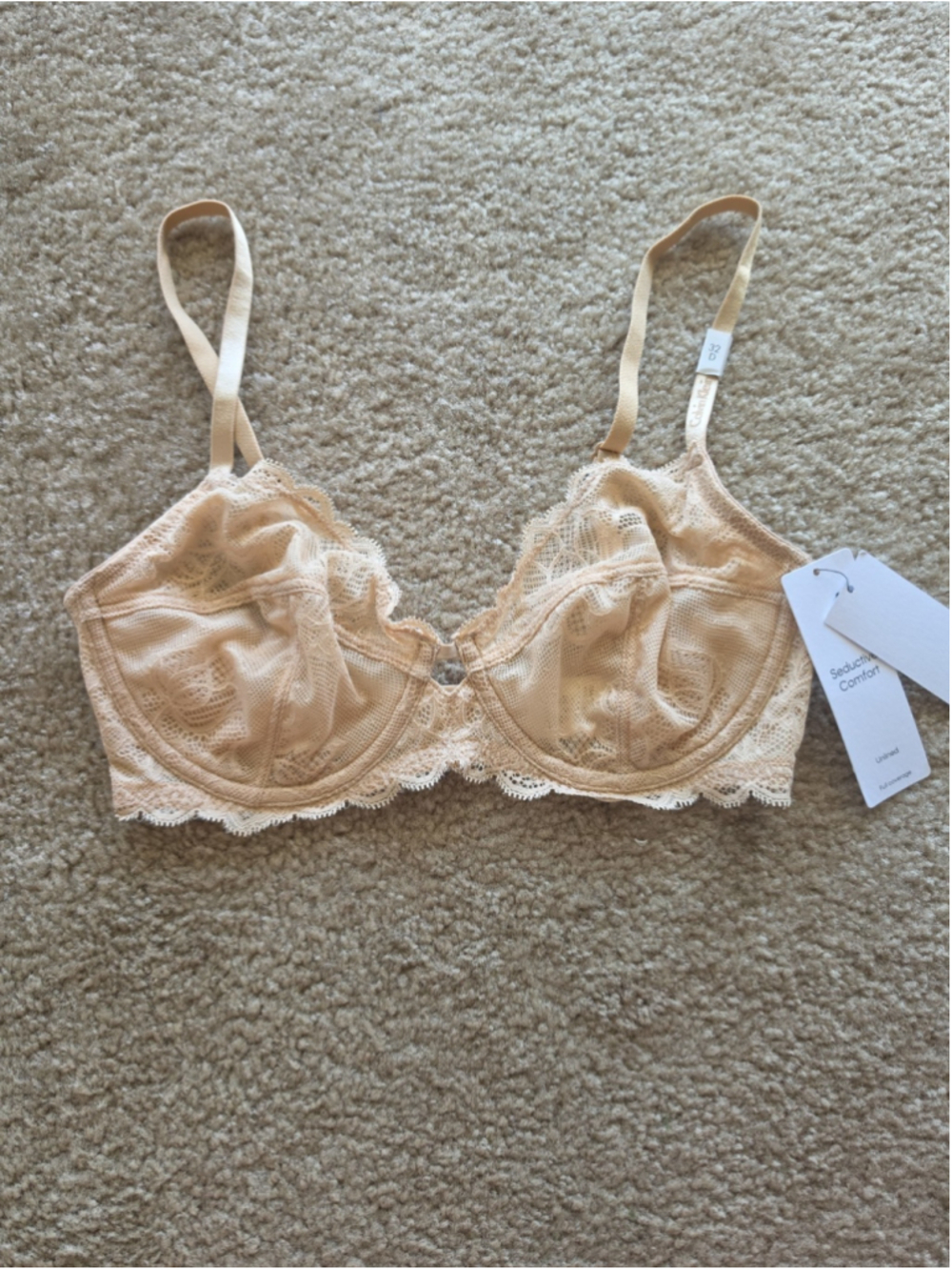 Calvin Klein Nude Full Coverage Unlined Bra 32D